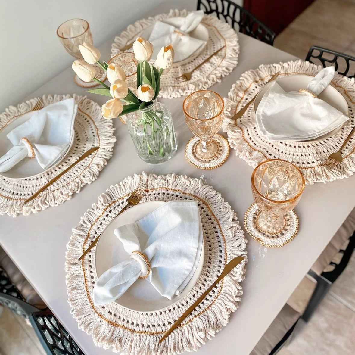 Conjunto de Talheres Dourados Gold Glamour – Em Aço Inox para Mesa Posta Elegante -Compre e Leve O Dobro