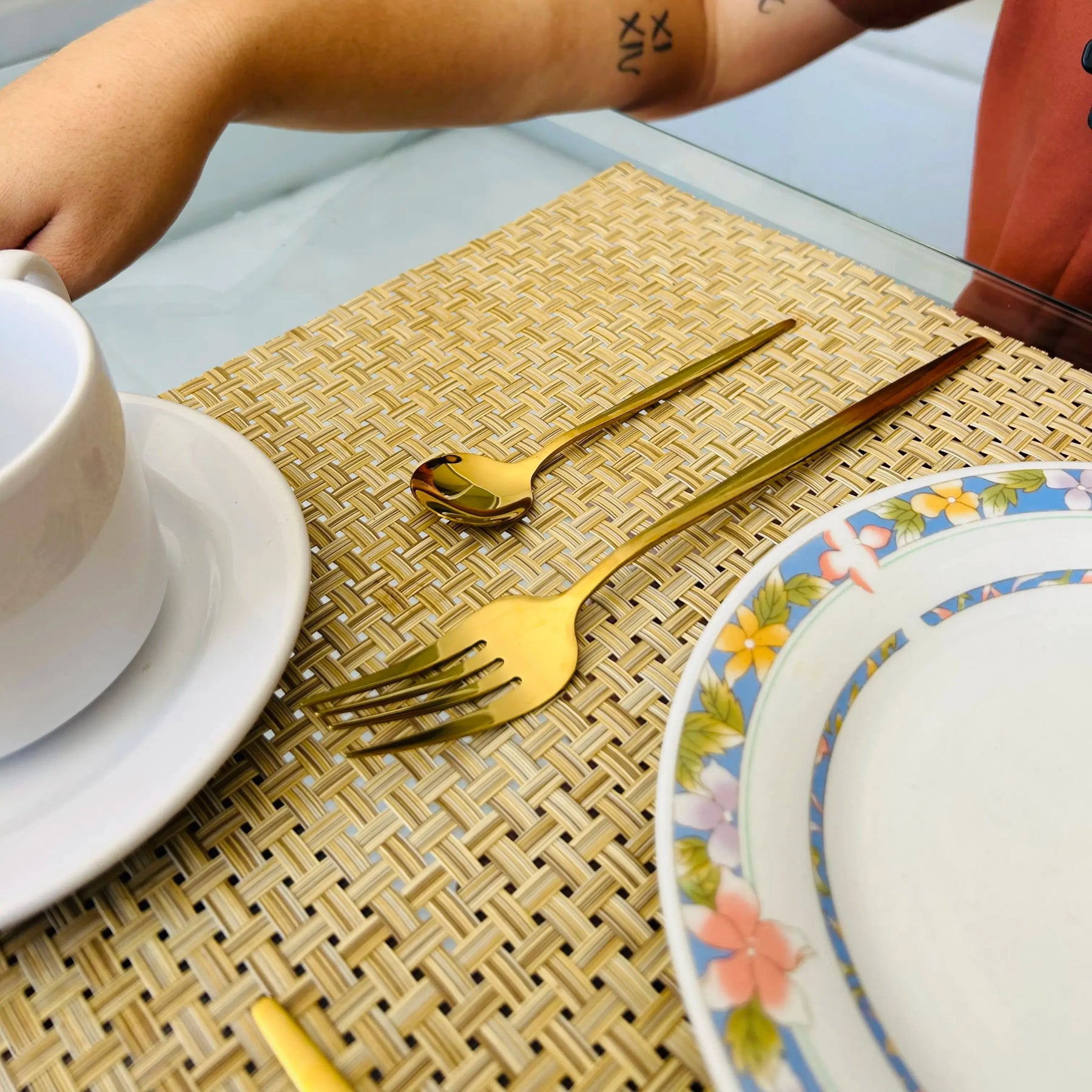 Conjunto de Talheres Dourados Gold Glamour – Em Aço Inox para Mesa Posta Elegante -Compre e Leve O Dobro