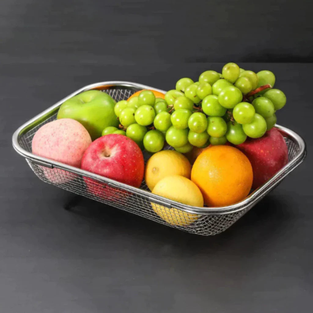 Escorredor de Pia Retrátil em Inox com Alça Ajustável – Praticidade e Estilo para sua Cozinha | Lar Equipado