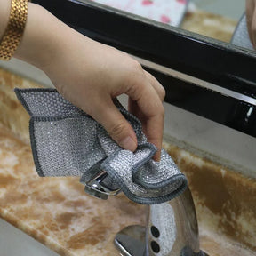 Pano de Limpeza Metálico 10 unid.-Multiuso Superabsorvente – Praticidade e Elegância na Cozinha