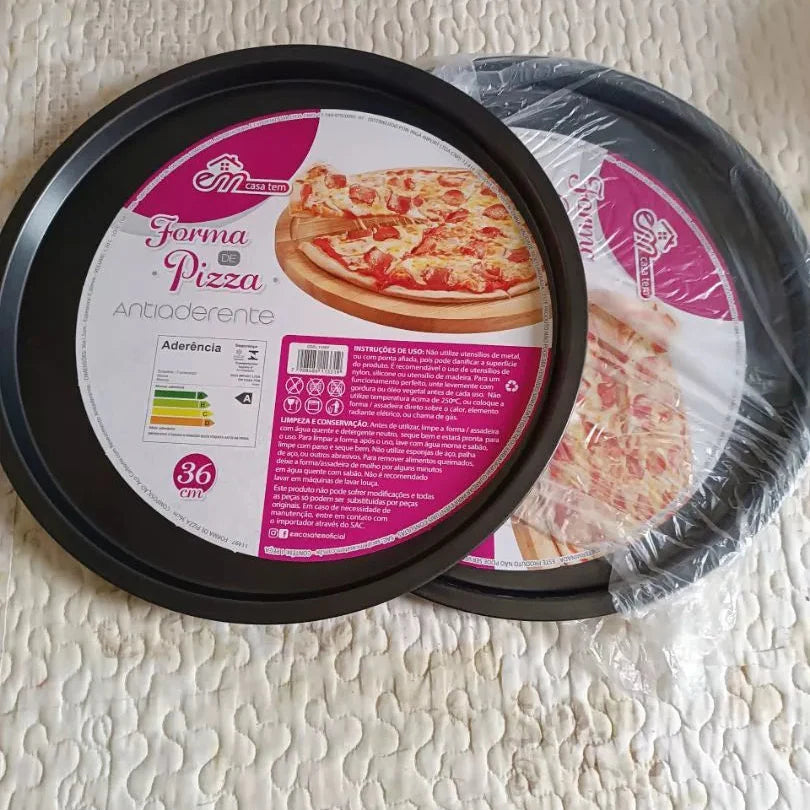 Formas de Pizza Antiaderentes kit 2 unid.  29cm — Praticidade e Sabor em Cada Receita!
