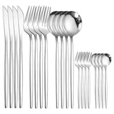 Talheres Prata Inox Glamour – Elegância e Brilho para Sua Mesa Posta- COMPRE E  LEVA O DOBRO